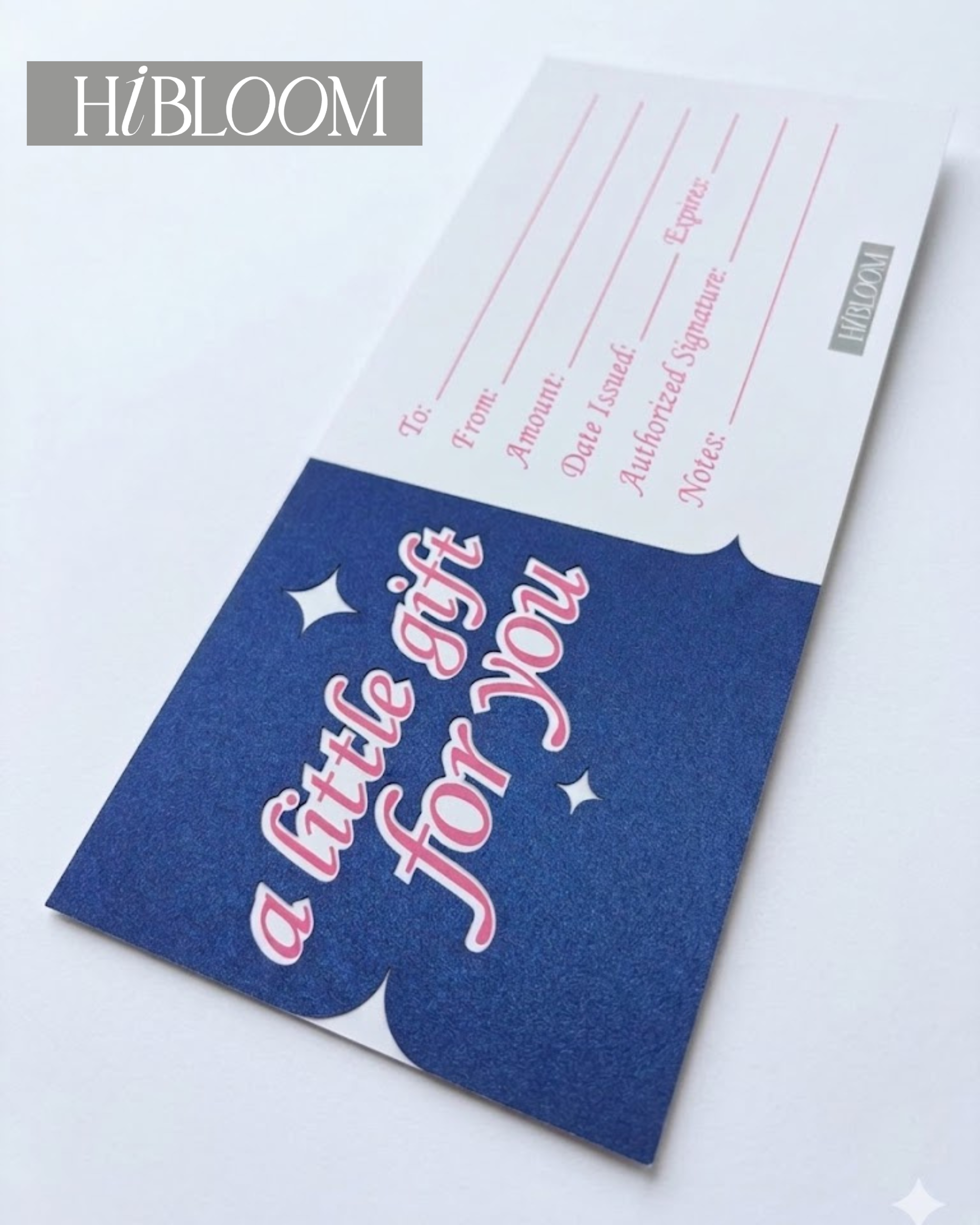 HIBLOOM – Certificate Paper Gift Card | Money Gift Holder | Gift Voucher Card | Blank Personalized Gift Card - Image 2