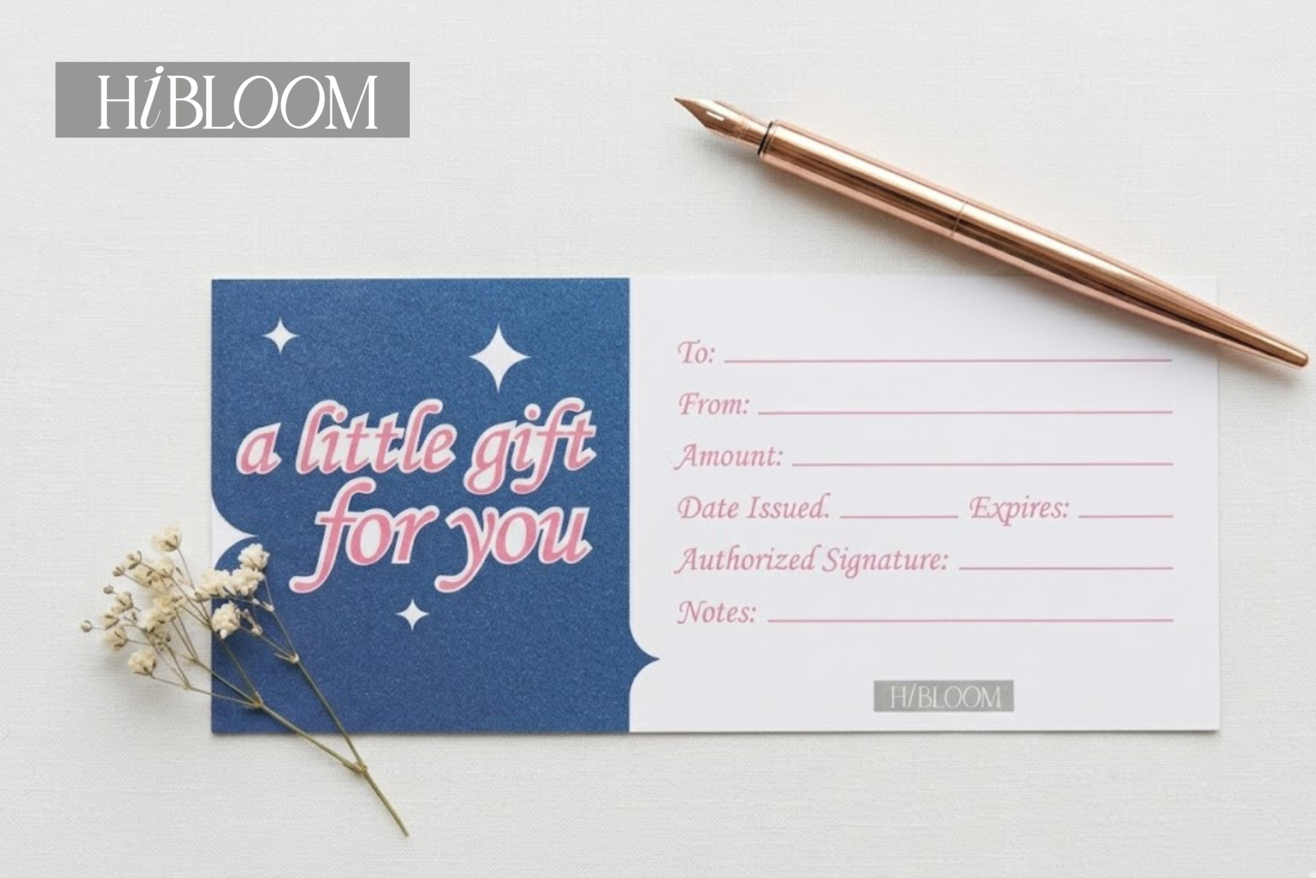 HIBLOOM – Certificate Paper Gift Card | Money Gift Holder | Gift Voucher Card | Blank Personalized Gift Card - Image 3